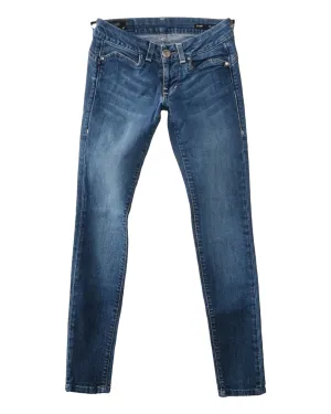 WOMENS SIZE 24 or TEEN GIRL - WILLIAM RAST, Low-Rise Skinny Jeans EUC B17